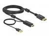 EAN 4043619859658 - DeLOCK 85965 adaptador de cable de vídeo HDMI tipo A (Estándar) DisplayPort + USB Type-A Negro imagen 1