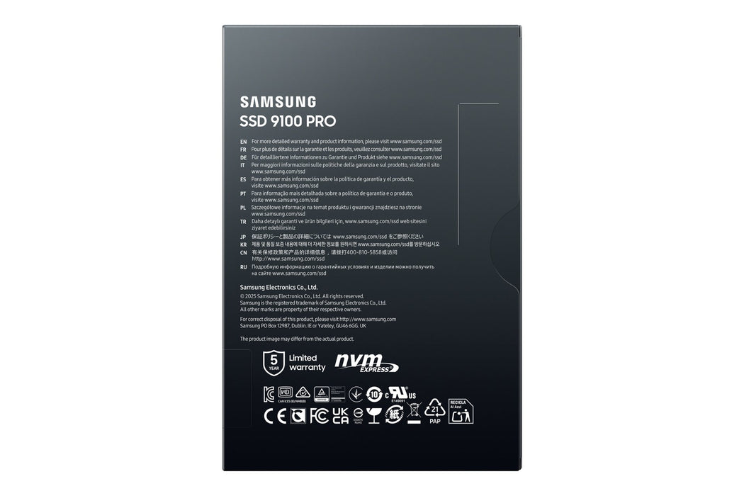 EAN 8806095811703 - Samsung MZ-VAP4T0 4 TB M.2 PCI Express 5.0 NVMe V-NAND TLC imagen 7