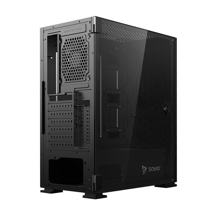 EAN 5901986048305 - Savio SHADOW X2 carcasa de ordenador Midi Tower Negro imagen 6