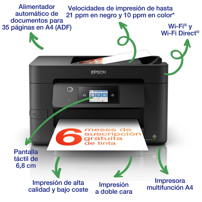 EAN 8715946679792 - Epson WorkForce Pro WF‑3825DWF Inyección de tinta A4 4800 x 2400 DPI 21 ppm Wifi imagen 4