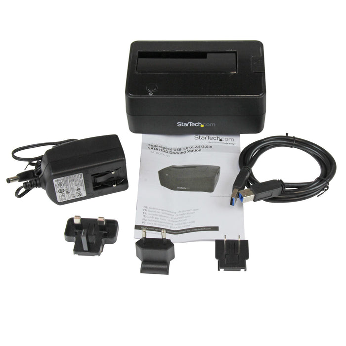 EAN 0065030838160 - StarTech.com SATDOCKU3S base de conexión para disco duro USB 3.2 Gen 1 (3.1 Gen 1) Type-B Negro imagen 4