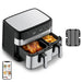 EAN 3045380023918 - Moulinex Dual Easy Fry EZ905D20 freidora Doble 8,3 L Independiente 2450 W Freidora de aire caliente Negro imagen 3