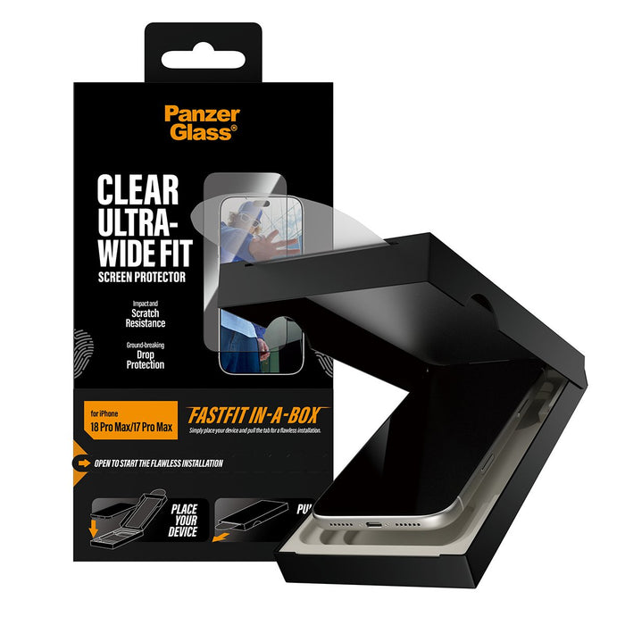 EAN 5715685043567 - PanzerGlass ® Screen Protector iPhone 2026 Pro Max | 17 Pro Max | Ultra-Wide Fit w. FASTFIT IN-A-BOX Prot imagen 5
