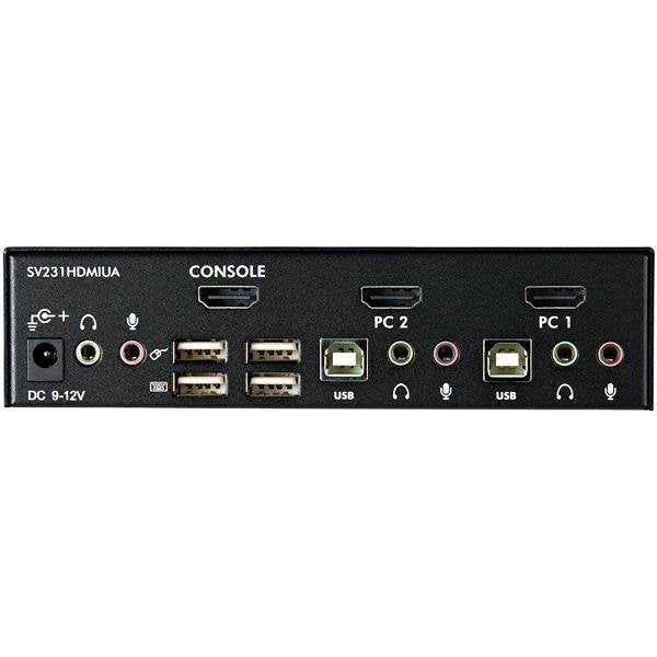EAN 0065030837521 - StarTech.com SV231HDMIUA interruptor KVM Negro imagen 4
