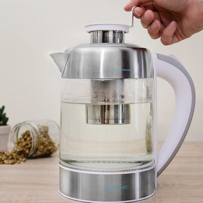EAN 8435484015110 - Cecotec ThermoSense 370 tetera eléctrica 1,7 L 2200 W Gris, Acero inoxidable, Transparente, Blanco imagen 8