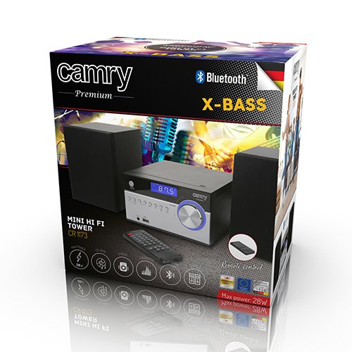 EAN 5902934837620 - Camry Premium CR 1173 sistema estéreo portátil Analógico y digital 10 W AM, FM Negro, Plata Reproducción  imagen 6