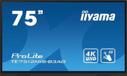 EAN 4948570123704 - iiyama TE7512MIS-B3AG pantalla de señalización Diseño de quiosco 190,5 cm (75") LCD Wifi 400 cd / m² 4K U imagen 2