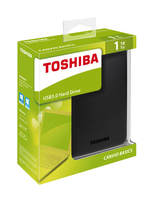 EAN 4051528143867 - Toshiba Canvio Basics 1TB disco duro externo 2.5" USB 3.2 Gen 1 (3.1 Gen 1) Negro imagen 8
