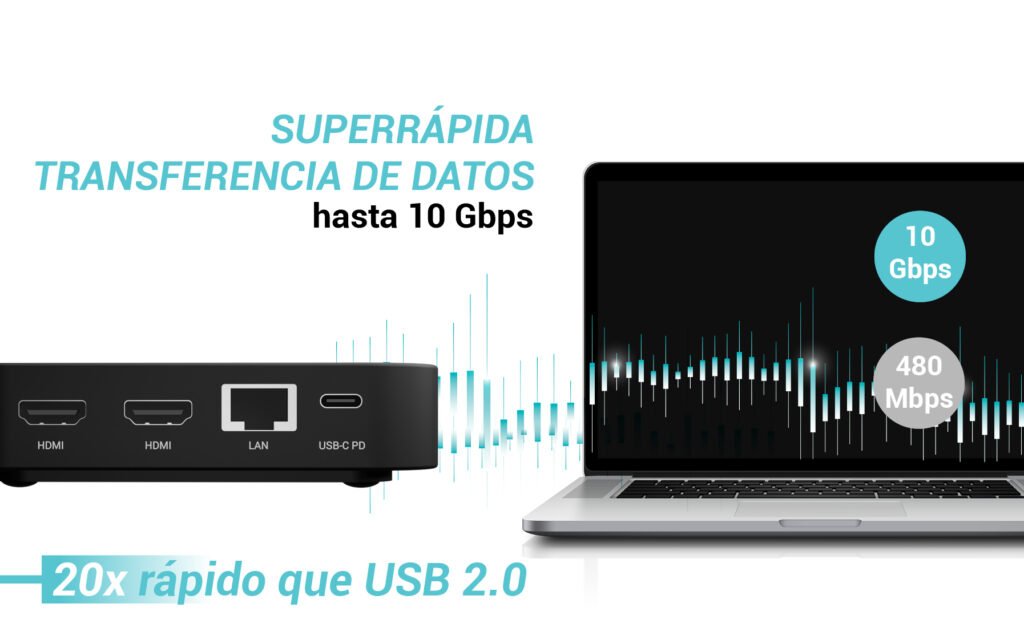 EAN 8595611707476 - i-tec USB-C DP Dual HDMI Docking Station with Power Delivery 100 W + Universal Charger 100W imagen 12