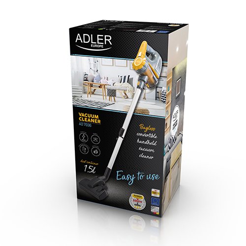 EAN 5902934831178 - Adler AD 7036 aspiradora de pie y escoba eléctrica Aspiradora escoba 2 en 1 Corriente alterna Secar Sin b imagen 6