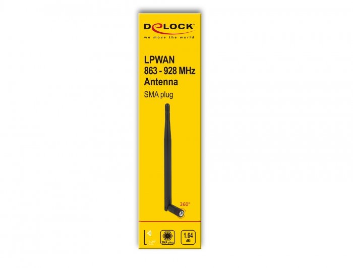 EAN 4043619126163 - DeLOCK 12616 antena para red Antena omnidireccional SMA 1,64 dBi imagen 2