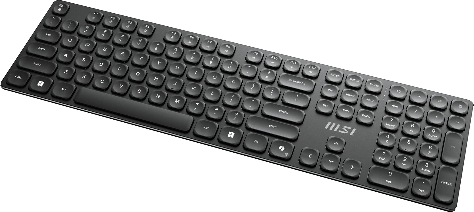 EAN 4711377367042 - MSI FORGE K210 WIRELESS COMBO teclado Ratón incluido Hogar / Oficina USB QWERTY Inglés de EE. UU. Negro imagen 12