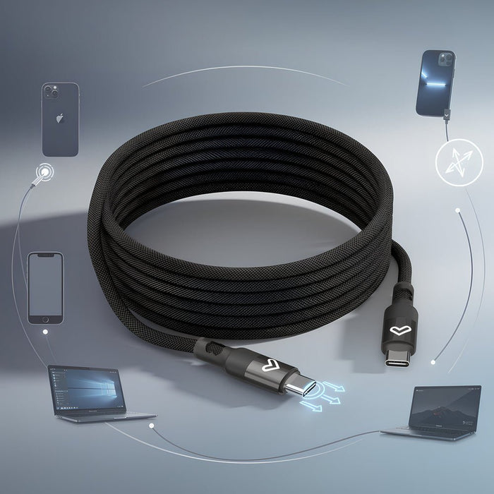 EAN 8432426500888 - Energy Sistem Magnet Roll cable cable USB USB 2.0 1,5 m USB C 0,48 Gbit/s 60 W Negro imagen 4