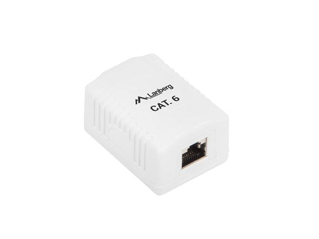 EAN 5901969404272 - Lanberg OS6-0001-W caja de tomacorriente RJ-45 Blanco imagen 2