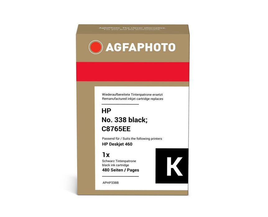 EAN 4250164813862 - AgfaPhoto APHP338B cartucho de tinta 1 pieza(s) Compatible Rendimiento estándar Negro imagen 2