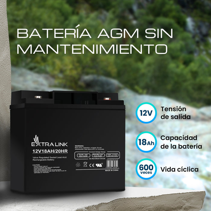 EAN 5902560366334 - Extralink AKUMULATOR BATTERY ACCUMULATOR AGM 12V 18AH - Batterie - 18.000 mAh Sealed Lead Acid (VRLA) 13, imagen 23