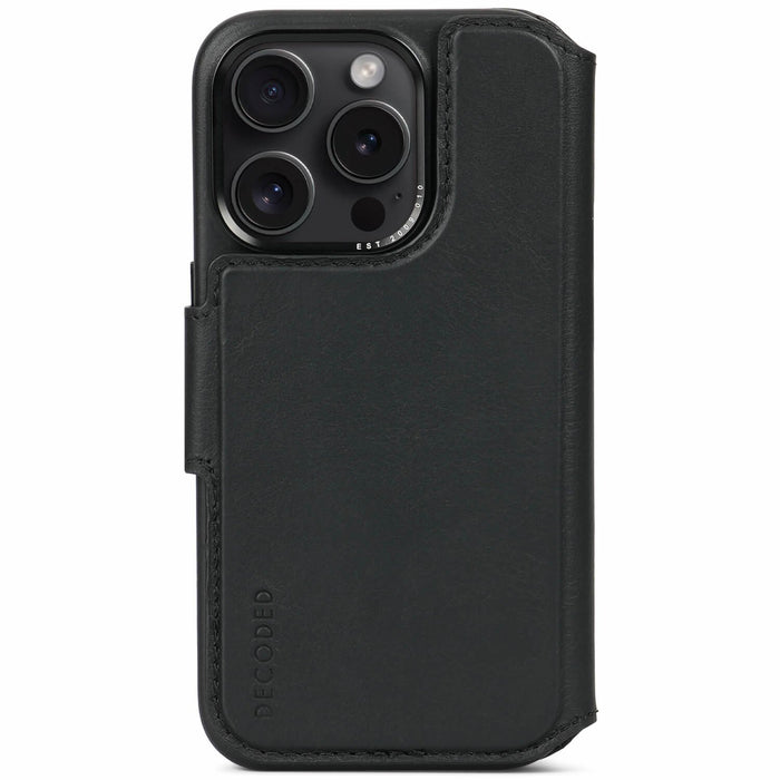EAN 8720593010478 - Decoded D24IPO15PDW5BK funda para teléfono móvil 15,5 cm (6.1") Funda cartera Negro imagen 1