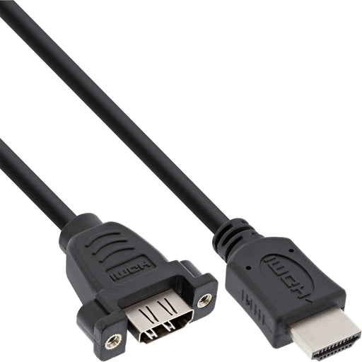 EAN 4043718261345 - InLine 17500B adaptador de cable de vídeo 0,6 m HDMI tipo A (Estándar) Negro imagen 1
