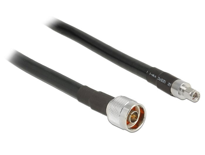 EAN 4043619130238 - DeLOCK 5m, N/RP-SMA cable coaxial CFD400, LLC400 Negro imagen 1
