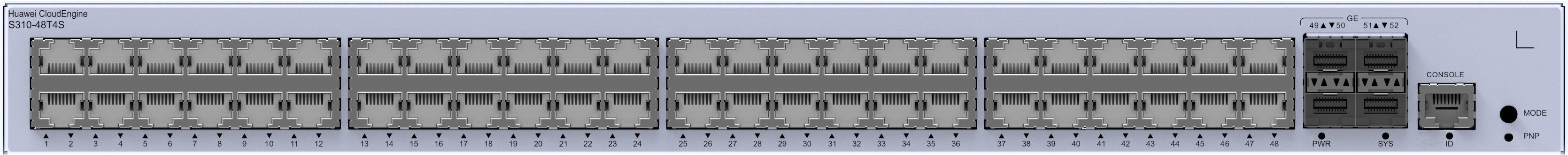 EAN 0886598337700 - HUAWEI eKit S310 Series S310-48T4S Gestionado L2+ Gigabit Ethernet (10/100/1000) 1U Gris imagen 1