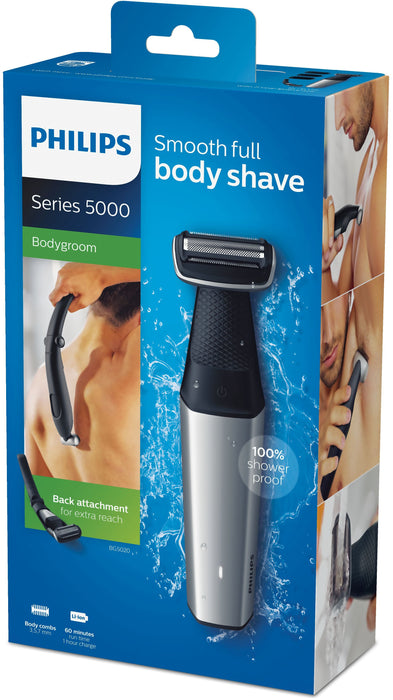 EAN 8710103843818 - Philips BODYGROOM Series 5000 BG5020/15 afeitadora corporal Negro, Gris imagen 3