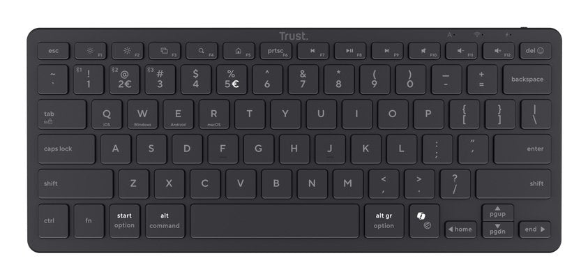 EAN 8713439261936 - Trust Nado II teclado Hogar / Oficina USB + Bluetooth AZERTY Francés Negro imagen 2