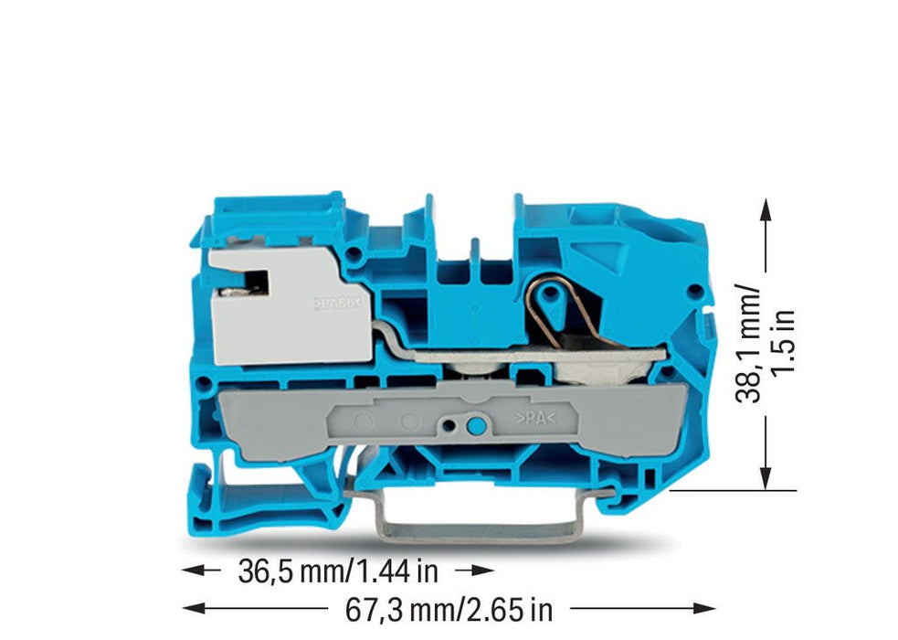 EAN 4055143879699 - Wago 2010-7114 bloque de terminales Azul imagen 2