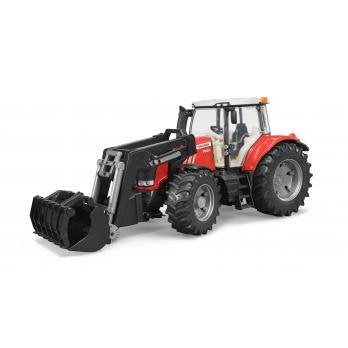 EAN 4001702030476 - BRUDER Massey Ferguson 7624 with frontloader imagen 1