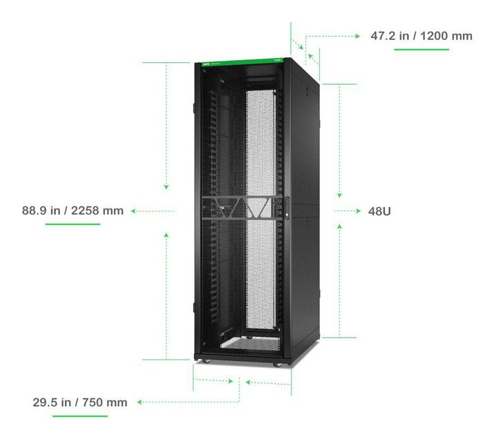 EAN 731304753414 - APC AR3347B2 armario rack 52U Blanco imagen 4