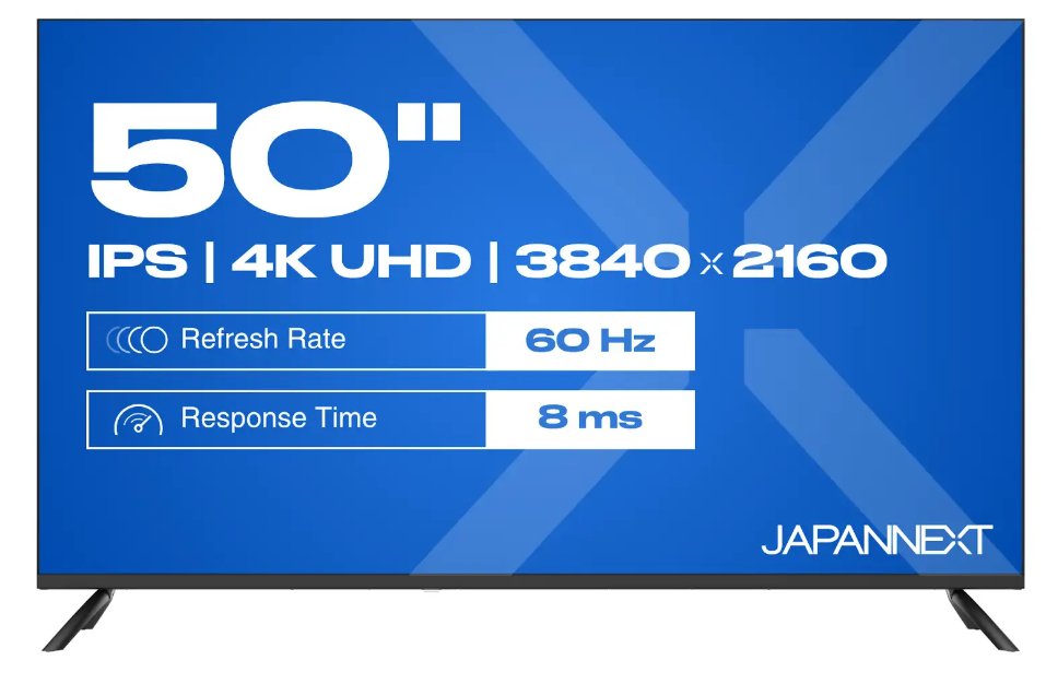 EAN 4589511171615 - JAPANNEXT JN-IPS500UHD60F pantalla para PC 127 cm (50") 3840 x 2160 Pixeles 4K Ultra HD Negro imagen 4