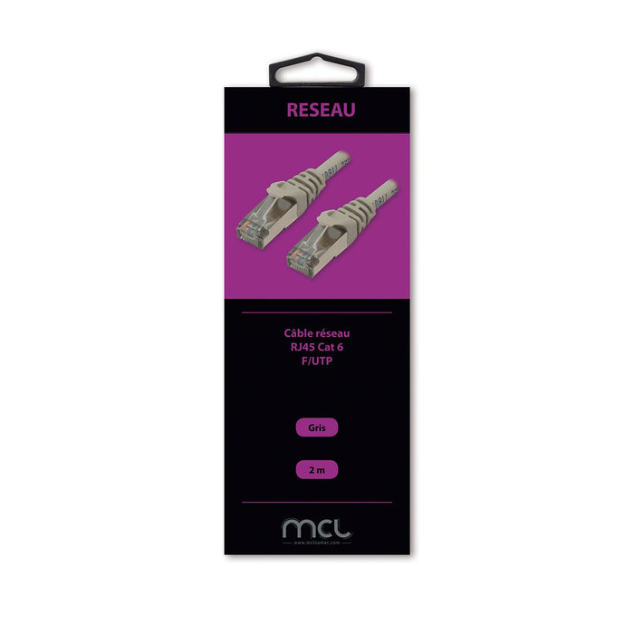 EAN 3700224725501 - MCL 2m CAT 6 F/UTP cable de red Gris Cat6 F/UTP (FTP) Alrededor imagen 2