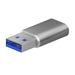 EAN 8436574708073 - AISENS A108-0677 cambiador de género para cable USB Type-C USB Type-A imagen 1
