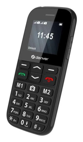 EAN 5706751090936 - Denver BAS-18800L teléfono móvil 4,5 cm (1.77") Negro Teléfono para personas mayores imagen 2