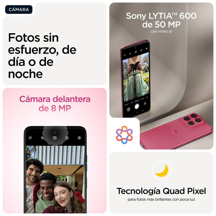EAN 840493609003 - Motorola moto g57 power 17,1 cm (6.72") SIM doble Android 16.0 5G USB Tipo C 12 GB 256 GB 7000 mAh Rosa imagen 7