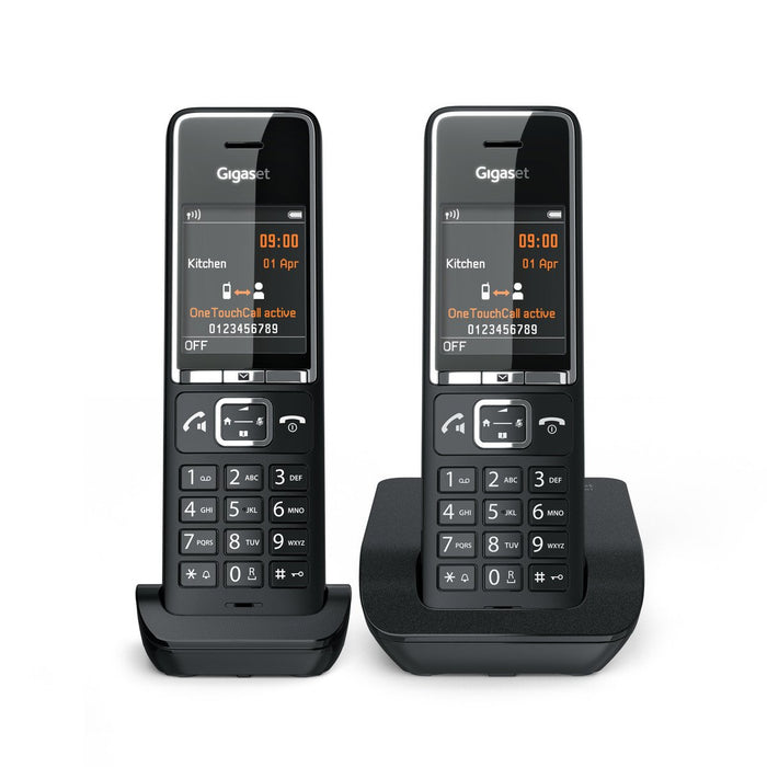 EAN 4250366866352 - Gigaset COMFORT 550 duo Teléfono analógico Identificador de llamadas Negro imagen 5