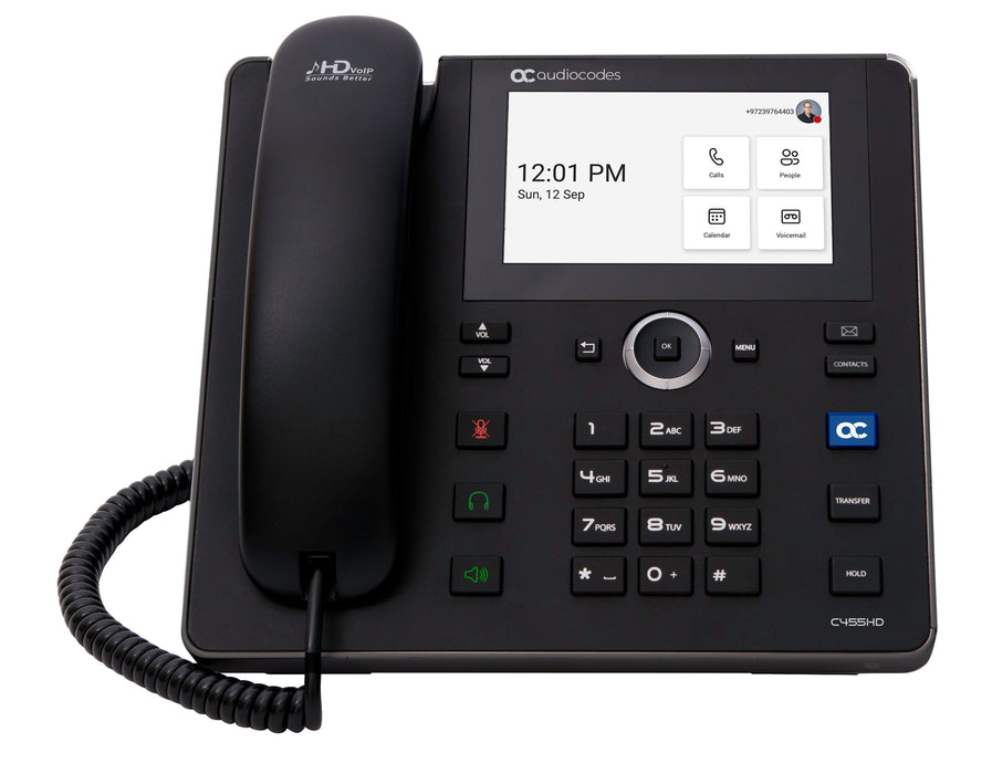 EAN 5715063543047 - AudioCodes C455HD teléfono IP Negro 8 líneas TFT Wifi imagen 1
