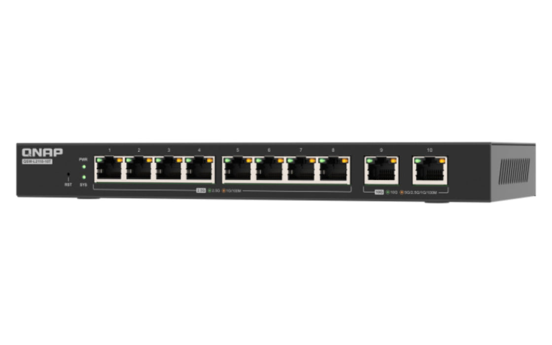 EAN 4711103091647 - QNAP QSW-L2110-10T switch Gestionado Escritorio Negro imagen 3