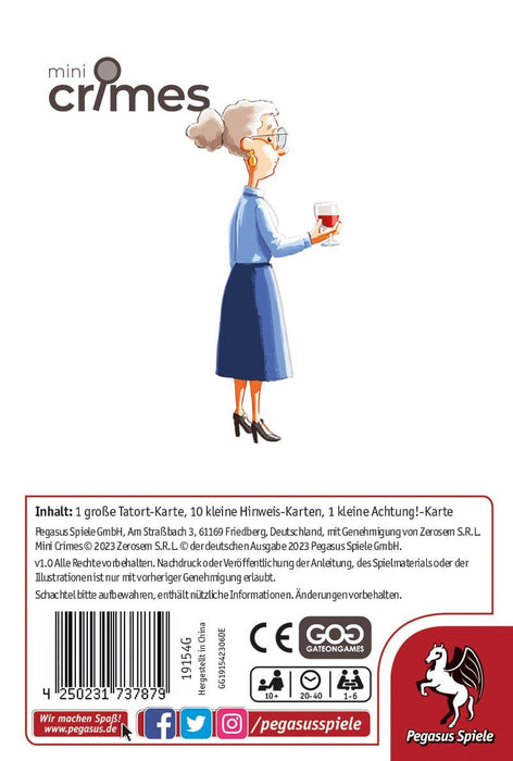 EAN 4250231737879 - Pegasus MiniCrimes 40 min Juego De Cartas Familia imagen 4