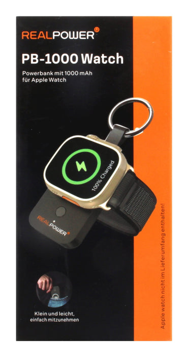 EAN 4040895012661 - RealPower 495956 batería externa 1000 mAh Cargador inalámbrico Negro imagen 3