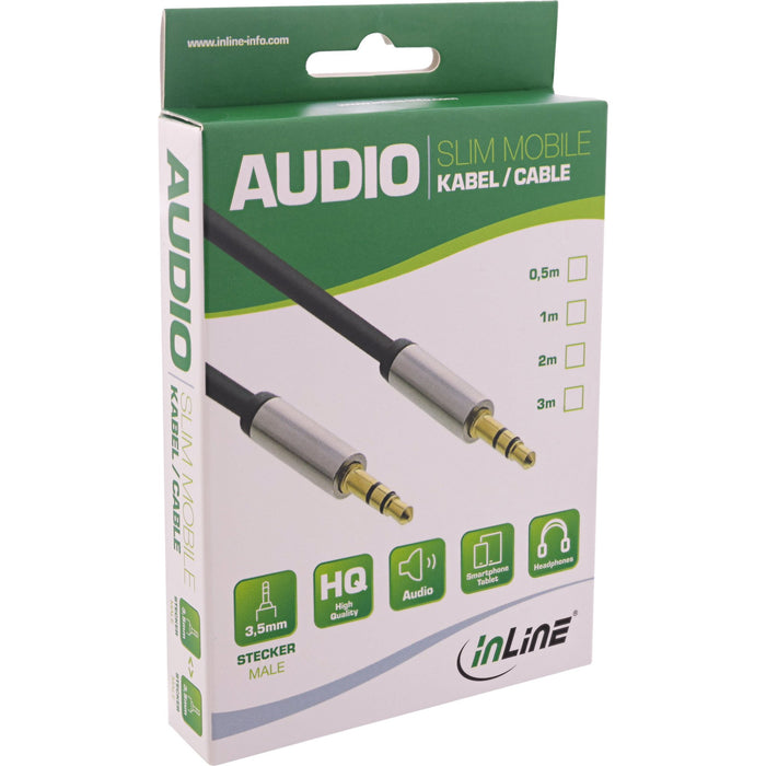 EAN 4043718235780 - InLine 99213 cable de audio 3 m 3,5mm Negro imagen 2