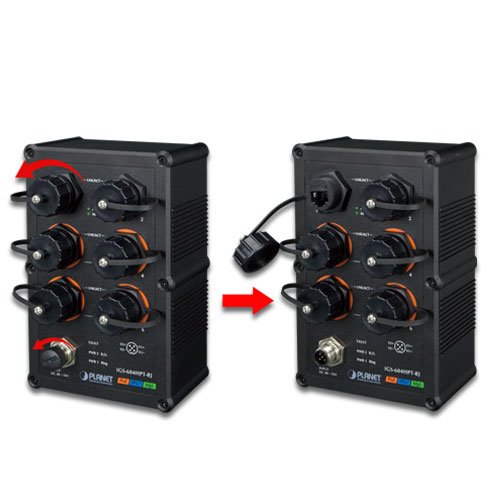 EAN 4711605281584 - PLANET IGS-604HPT-RJ switch Gestionado L2+ Gigabit Ethernet (10/100/1000) Energía sobre Ethernet (PoE) Ne imagen 4