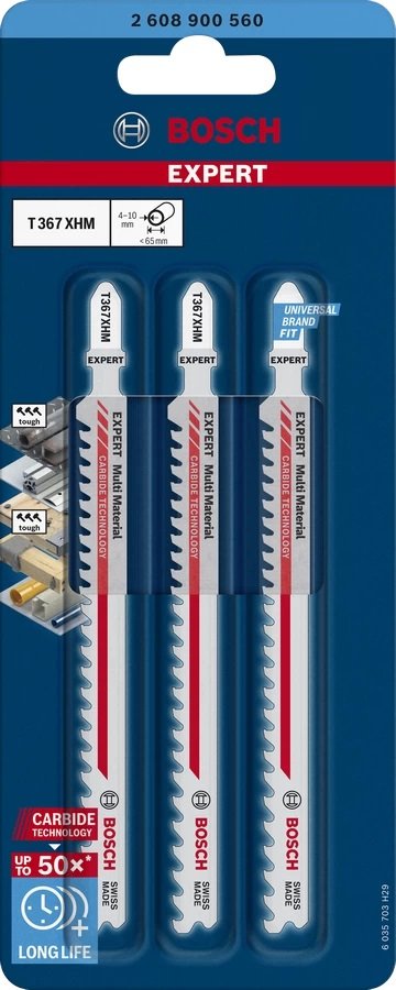 EAN 4059952537849 - Bosch Expert 2608900560 Hoja de sierra de vaivén Carburo 3 pieza(s) imagen 2