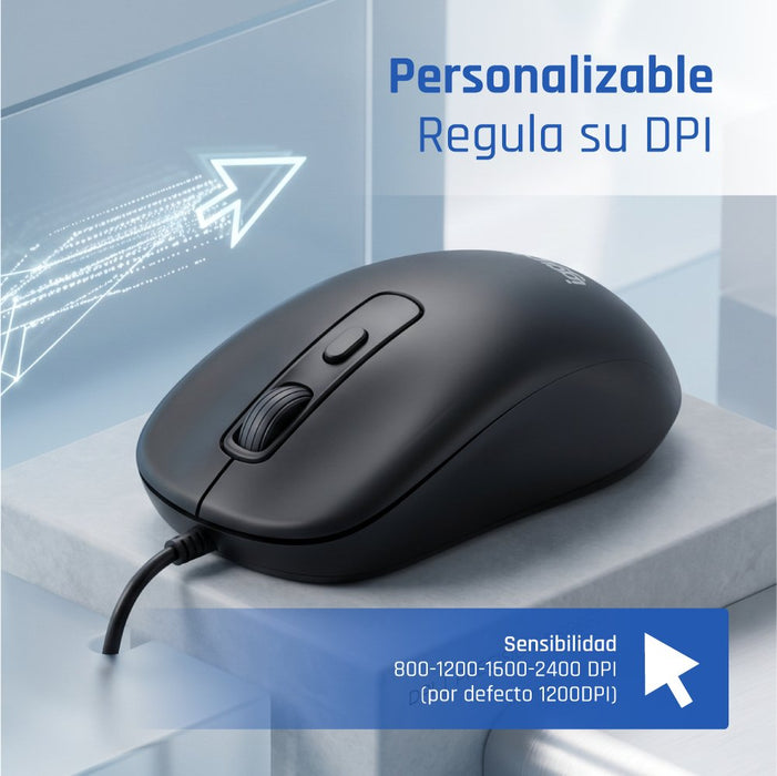 EAN 8435364320839 - iggual OFFICE-ESSENTIAL-4D 2400DPI ratón Oficina Ambidextro USB tipo A Óptico imagen 6