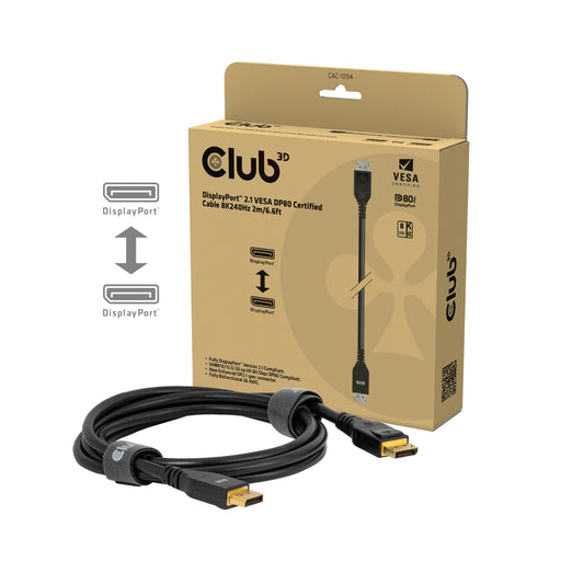 EAN 8719214473549 - CLUB3D CAC-1094 cable DisplayPort 2 m Negro imagen 2