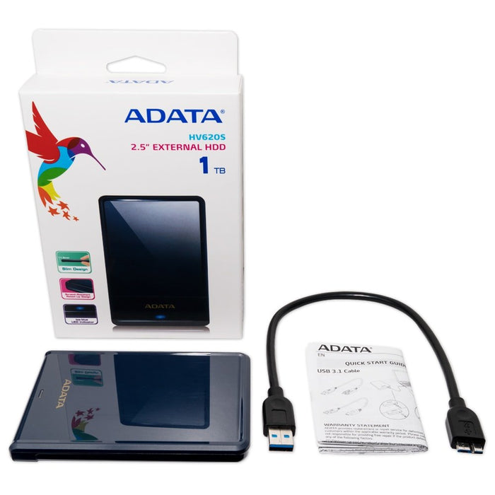 EAN 4712366966055 - ADATA HV620S disco duro externo 1 TB 2.5" Micro-USB B 3.2 Gen 1 (3.1 Gen 1) Azul imagen 3
