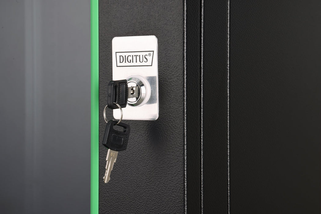 EAN 4016032257806 - Digitus DN-19 09U-6/6-EC-SW armario rack 9U Bastidor de pared Negro imagen 9