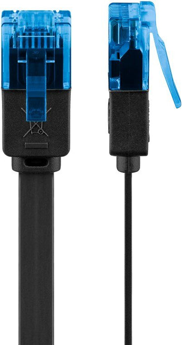 EAN 4040849963124 - Goobay 96312 cable de red Negro 1 m Cat6a U/UTP (UTP) Plano imagen 3