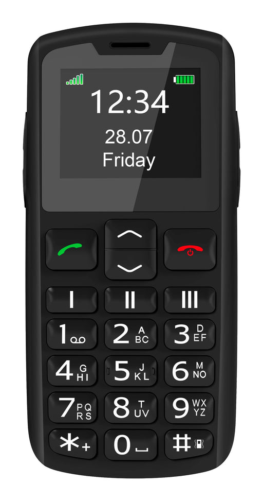 EAN 9120124824199 - Beafon SL230 4,5 cm (1.77") 90 g Negro Teléfono para personas mayores imagen 1