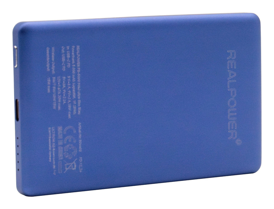 EAN 4040895012791 - RealPower PB-5000 MAG 5000 mAh Cargador inalámbrico Azul imagen 2