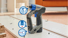 EAN 4053423304176 - Dremel F013DD12JA taladro 800 RPM Sin llave 850 g Azul, Gris imagen 3